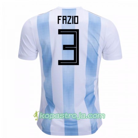 Billiga Fotbollströjor Argentina Fazio 3 WM 2018 Hemma tröja